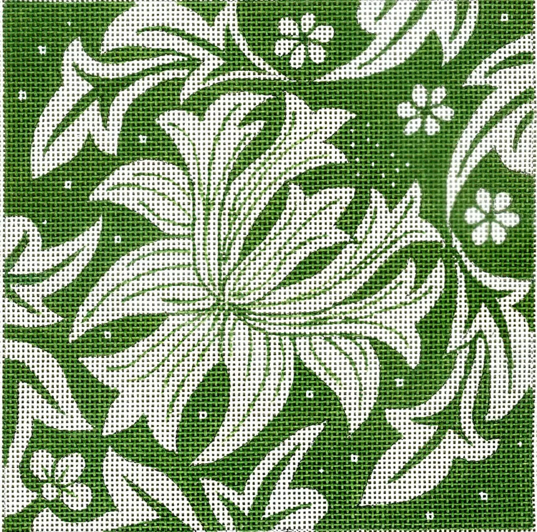 Block Print - Green Floral
