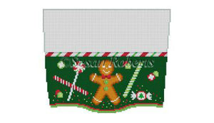 Stocking Cuff - Gingerbread & Candy