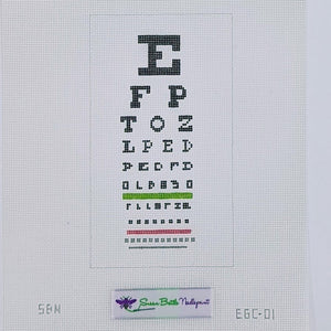 Eyeglass Case - Eye Chart