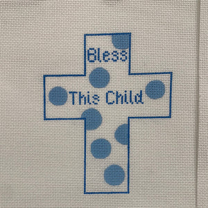 Cross - Bless This Child - Blue