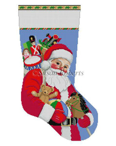 Stocking - Santa Carrying Toys