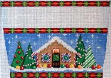 Stocking Cuff - Gingerbread House