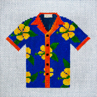 Hawaiian Shirt - Yellow Hibiscus